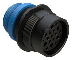 19 POSITION RECEPTACLE, SOCKET, SHELL SIZE 24, REDUCED DIAMETER SEAL (BLUE), SMALL THREAD ADAPTER 86AK2777 AHDP04-24-19SR-STA