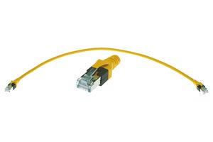 PATCH CABLE, RJ45 PLUG, CAT6A, 3M, YEL 09474747113