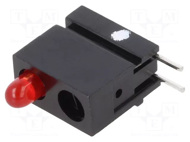 LED; in housing; 2.8mm; No.of diodes: 1; red; 2mA; 60°; 1.2÷4mcd MENTOR 1801.0233