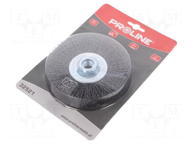 Wheel brush; 115mm; Mounting: M14 PROLINE PRE-32521