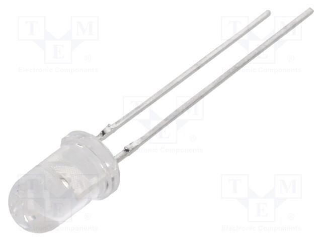 LED; red; 5mm; 12000÷23500mcd; 15°; Front: convex; 2.1÷2.6VDC; 130mW CREE LED C503B-RAN-CA0B0AA1