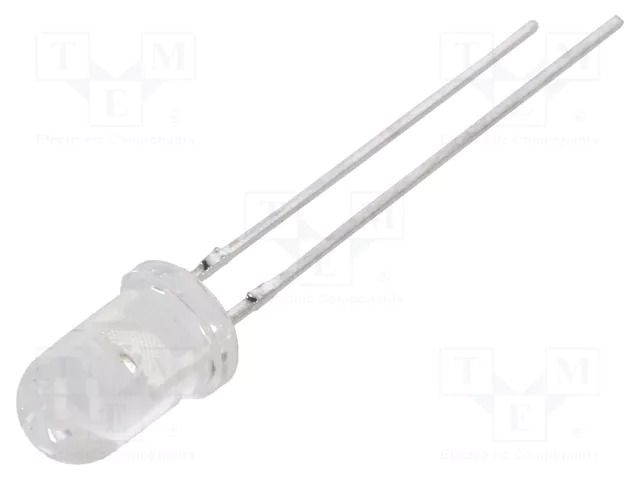 LED; red; 5mm; 12000÷23500mcd; 15°; Front: convex; 2.1÷2.6VDC; 130mW CREE LED C503B-RAN-CA0B0AA1