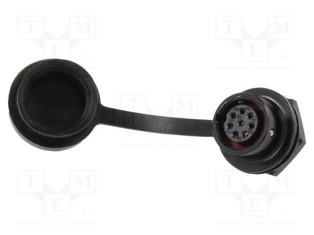 Connector: circular; socket; female; PIN: 8; IP67; SA8; 3A; 30V WEIPU SA812/S8B