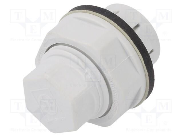 Stopper; IP68; polyamide; light grey; SKINTOP®; 16.3mm; push-in LAPP LP-52109013