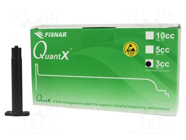 Accessories: syringe body; 3ml; black; Luer Lock; for dispensers FISNAR FIS-BARQX-3-ESD