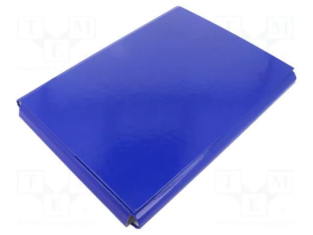 Folder; A4; navy blue; Velcro fastening OFFICE PRODUCTS OFFICE-RZEP/NB