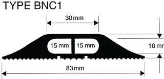 CABLE PROTECTOR, BNC1, BLACK, 3M BNC1 BLK 3M 26001632