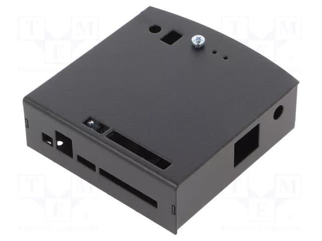 Enclosure: for computer; metal; X: 80mm; Y: 85mm; Z: 25mm OLIMEX BOX-ESP32-EVB-EA