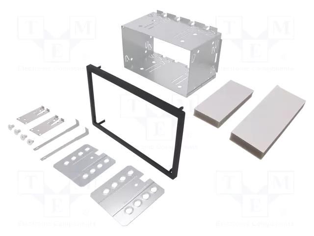 Universal mounting half frame; 2 DIN; Citroën,Ford,Mercedes 4CARMEDIA PR-UNI-2DIN.81