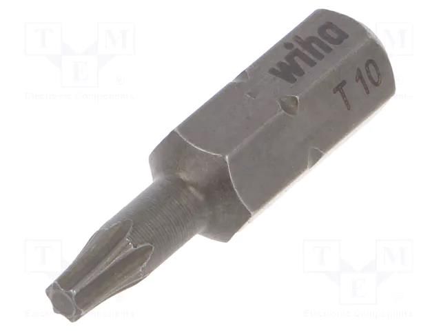 Screwdriver bit; Torx®; TX10; Overall len: 25mm; 10pcs; STANDARD WIHA WIHA.35832