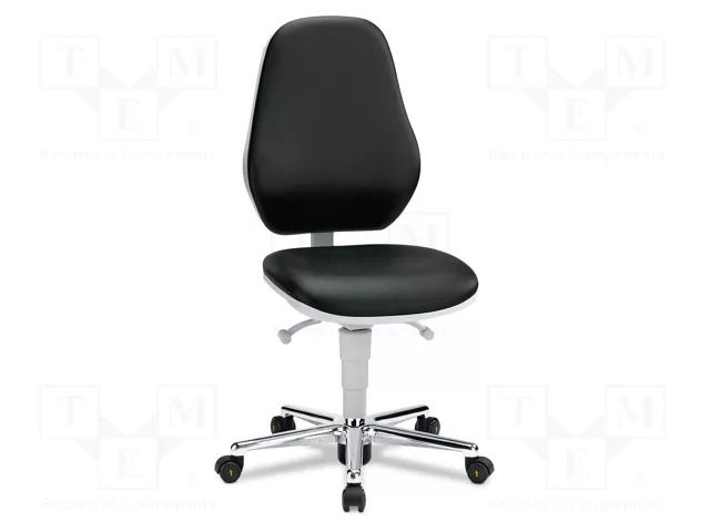 Cleanroom acces: chair; black; 460x440mm; 470÷610mm; ESD EUROSTAT GROUP ERS-432020004