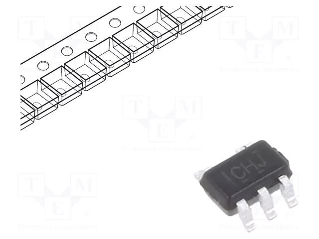 IC: digital; XOR; Ch: 1; IN: 2; CMOS; SMD; SC70-5; 1.65÷5.5VDC; 15uA TEXAS INSTRUMENTS SN74LVC1G86DCKR