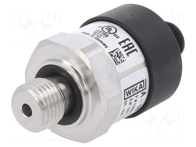 Converter: pressure; Pressure setting range: 0÷10bar; 0.5%; IP67 WIKA A106BG410HD1ZGAM4Z