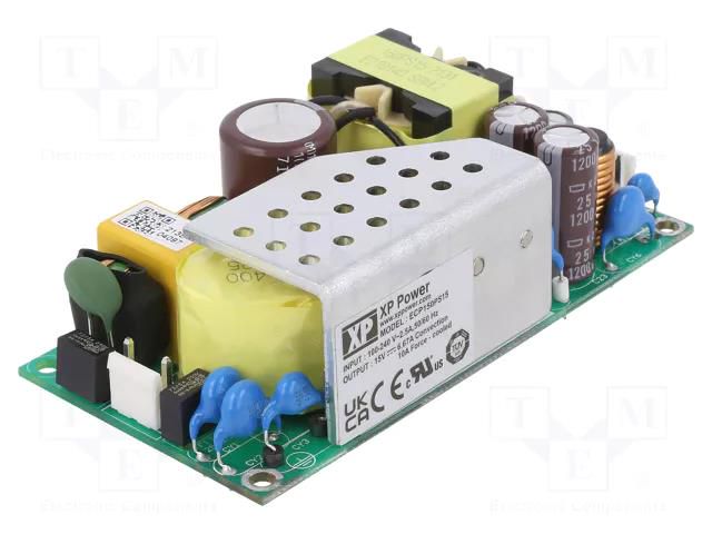 Power supply: switching; open; 150W; 85÷264VAC; OUT: 1; 15VDC; 10A XP POWER ECP150PS15