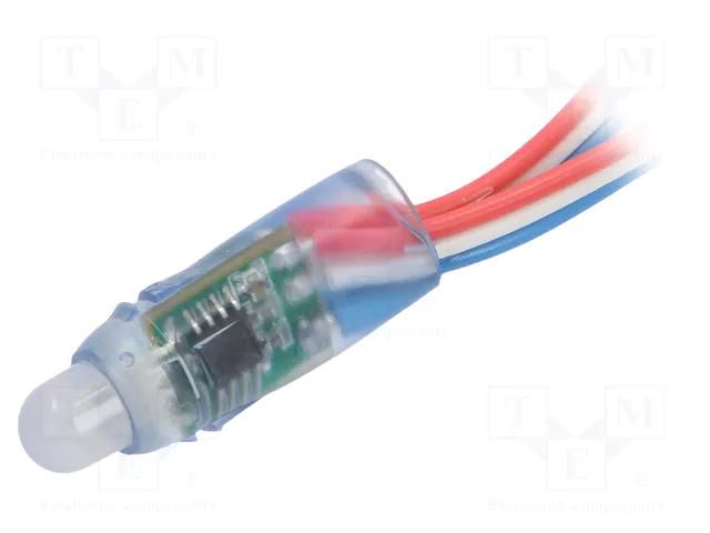 LED; RGB; IP65; 140°; Ø12mm; Controller: UCS1903,WS2811; 12VDC IPIXEL LED P012001NB3SF
