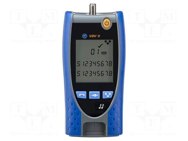 Tester: LAN wiring; LCD 2,7"; Measured cable l: max.600m; VDV II TREND NETWORKS TNET-R158007