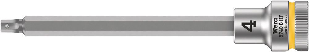 8740 B HF Zyklop bit socket with holding function, 3/8" drive, 4.0x107.0, Wera 05003032001
