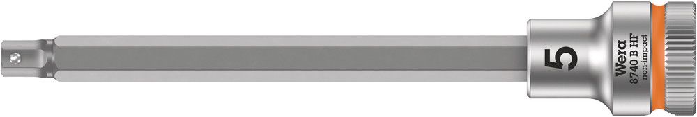8740 B HF Zyklop bit socket with holding function, 3/8" drive, 5.0x107.0, Wera 05003034001