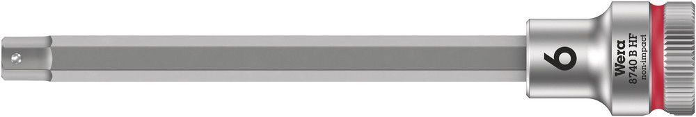 8740 B HF Zyklop bit socket with holding function, 3/8" drive, 6.0x107.0, Wera 05003036001
