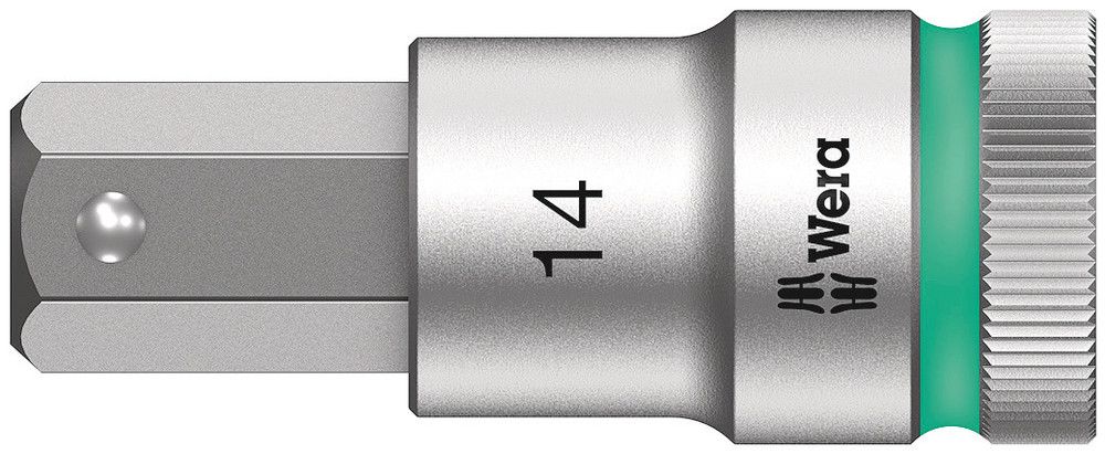 8740 C HF Zyklop bit socket with 1/2" drive with holding function, 14.0x60.0, Wera 05003827001