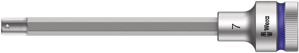 8740 C HF Zyklop bit socket with 1/2" drive with holding function, 7.0x140.0, Wera 05003843001