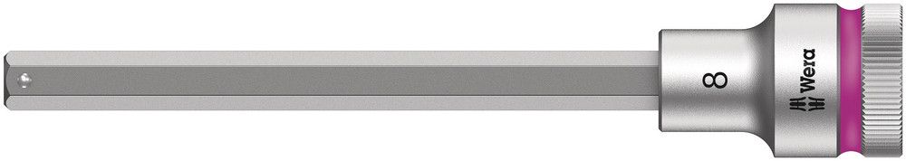 8740 C HF Zyklop bit socket with 1/2" drive with holding function, 8.0x140.0, Wera 05003844001