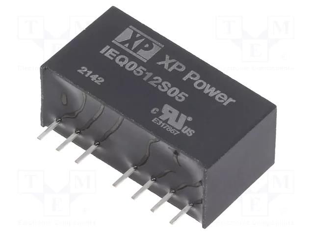 Converter: DC/DC; 5W; Uin: 4.5÷18VDC; Uout: 5VDC; Iout: 1000mA; SIP8 XP POWER IEQ0512S05