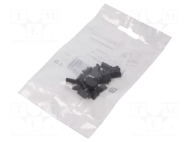 Cap for LED profiles; black; 20pcs; ABS; SLIM8 TOPMET TOP.89080002