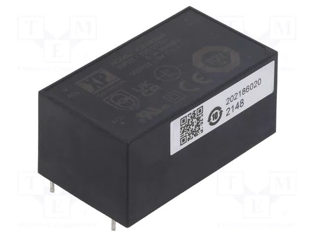 Converter: AC/DC; 10W; Uin: 85÷264VAC; 9VDC; Iout: 1110mA; OUT: 1; 80% XP POWER VCE10US09