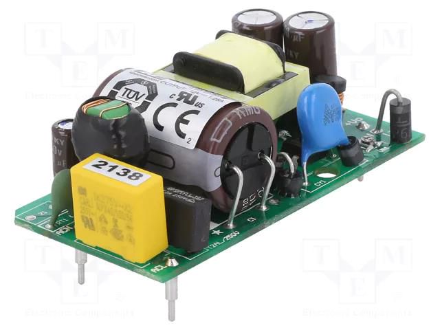 Power supply: switching; 15W; 120÷370VDC; 85÷264VAC; OUT: 1; 1.25A XP POWER ECL15US12-P