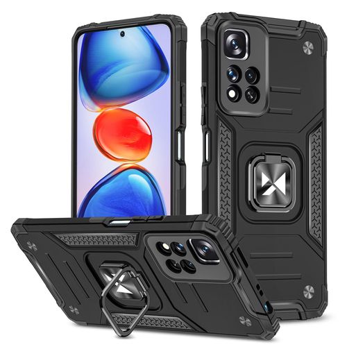 Wozinsky Ring Armor Tough Hybrid Case Cover + Magnetic Mount Xiaomi Redmi Note 11 Pro 5G (China) / Redmi Note 11 Pro + 5G (China) / Mi 11i (India) / Mi 11i HyperCharge / Poco X4 NFC 5G black, Wozinsky 5907769319402 5907769319402