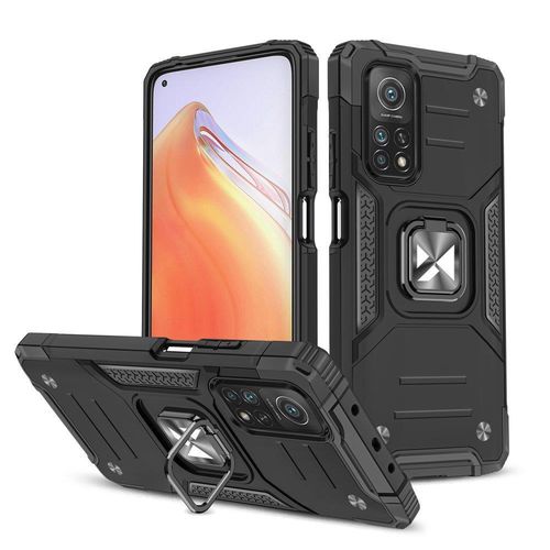 Wozinsky Ring Armor Tough Hybrid Case Cover + Magnetic Mount Mi Poco M4 Pro 5G / Redmi Note 11 5G (China) / Redmi Note 11T 5G / Redmi Note 11S 5G black, Wozinsky 5907769319389 5907769319389