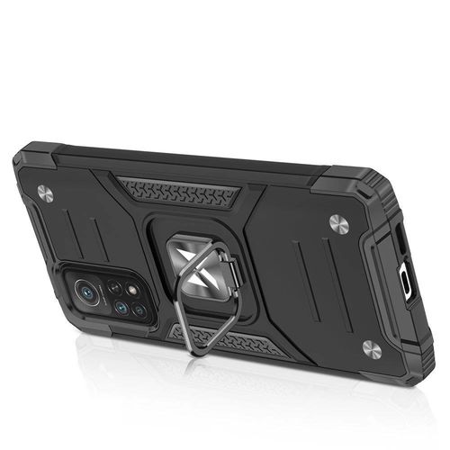 Wozinsky Ring Armor Tough Hybrid Case Cover + Magnetic Mount Mi Poco M4 Pro 5G / Redmi Note 11 5G (China) / Redmi Note 11T 5G / Redmi Note 11S 5G black, Wozinsky 5907769319389 5907769319389