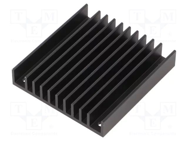 Heatsink: extruded; grilled; TO218,TO220; black; L: 61mm; W: 57.9mm Wakefield Thermal 528-45AB