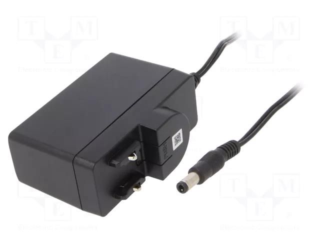 Power supply: switching; mains,plug-in; 15VDC; 0.8A; 12W; 85.2% XP POWER ACM12US15