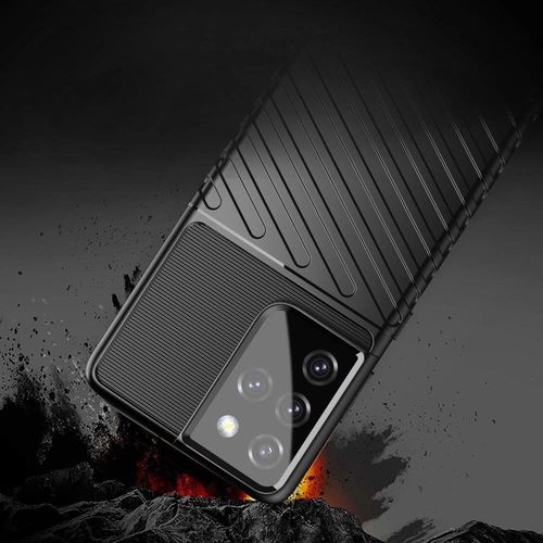 Thunder Case flexible armored cover for Samsung Galaxy S22 Ultra black, Hurtel 5907769337437 5907769337437