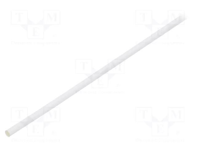 Heat shrink sleeve; glueless,flexible; 2: 1; 3.2mm; L: 1.2m; white TE Connectivity RNF-100-1/8-9-STK