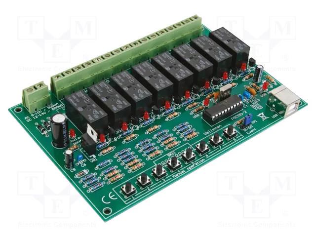 USB relay card; 12÷14VDC; Ch: 8; 9÷10VAC VELLEMAN VEL-WMI8090