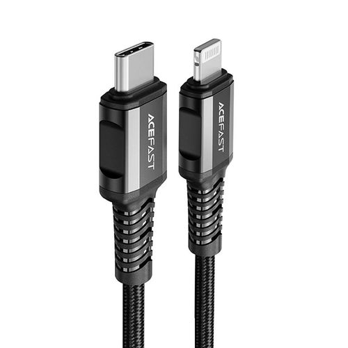 Acefast C1-01 Lightning - USB-C MFi PD cable 30W 3A 480Mb/s 1.2m - black, Acefast 6974316280484 6974316280484