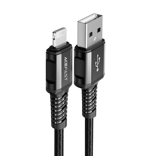 Acefast cable MFI USB - Lightning 1.2m, 2.4A black (C1-02 black), Acefast 6974316280507 6974316280507