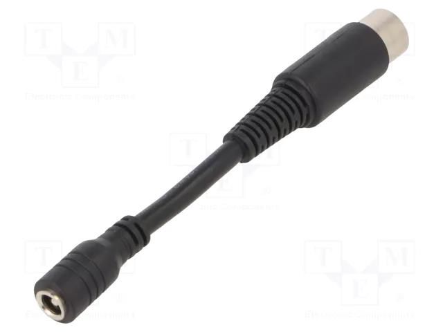 Adapter; Plug: straight; Input: 5,5/2,1; Out: DIN 5pin MEAN WELL DC-PLUG-P1J-R1B