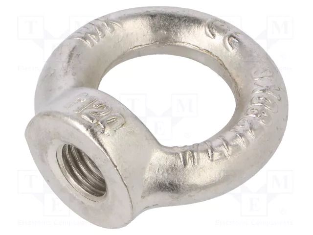 Lifting eye nut; eye; M24; A2 stainless steel; DIN 582; 50mm ELESA+GANTER DIN582-M24-NI