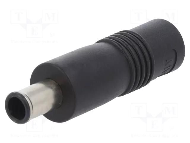 Adapter; Plug: straight; Input: 5,5/2,1; Out: 6,5/4,4 CENTERPIN MEAN WELL DC-PLUG-P1J-P4B