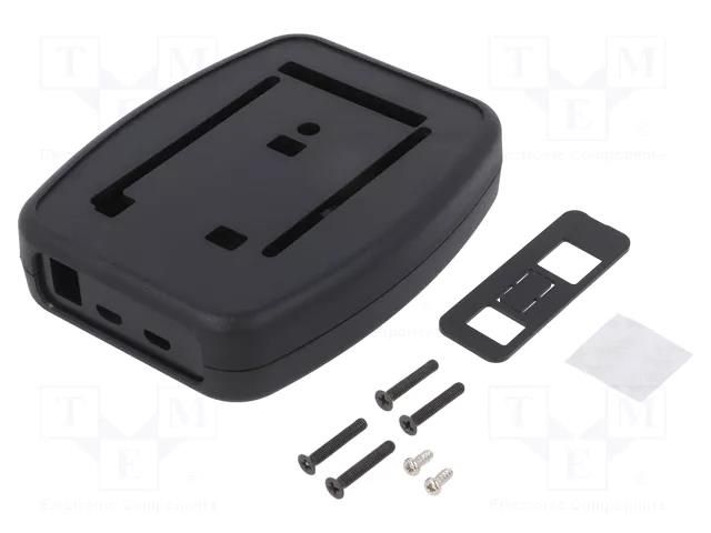Enclosure: for computer; Arduino Due,Arduino Mega2560; ABS; 1593 HAMMOND HM-1593HAMAR3BK