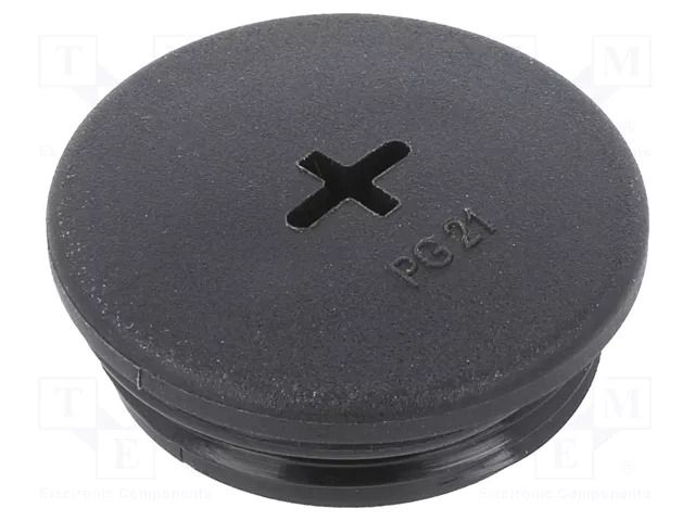 Stopper; PG21; polyamide; black; Thread: PG; 8mm; 10pcs. ALPHA WIRE HPP21-BK080