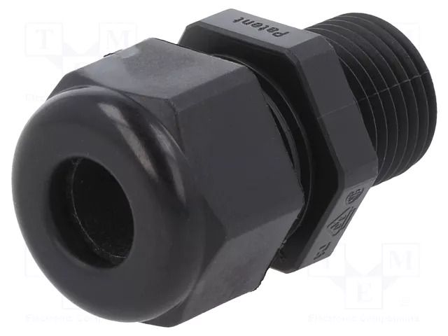 Cable gland; with long thread; M16; 1.5; IP68; polyamide; black HUMMEL HUMMEL-1219160130