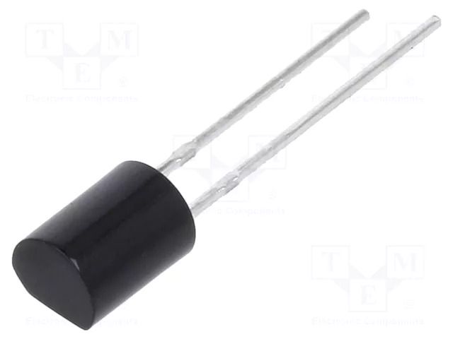 PIN photodiode; THT; 940nm; 5nA; rounded; flat; black EVERLIGHT PD438B