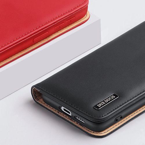 Dux Ducis Hivo Leather Flip Cover Genuine Leather Wallet For Cards And Documents Samsung Galaxy S22 + (S22 Plus) Red, Dux Ducis 6934913043653 6934913043653