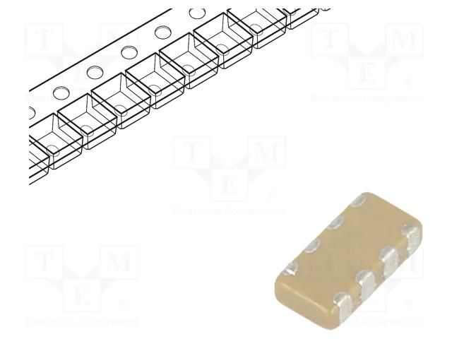 Capacitor: ceramic; MLCC; 47pF; 25V; C0G (NP0); ±5%; SMD; 0402 YAGEO CC0402JRNPO8470