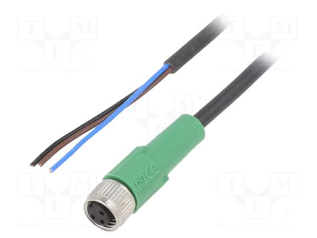 Cable: for sensors/automation; M8; PIN: 3; straight; 5m; plug; 60VAC PHOENIX CONTACT 1669628